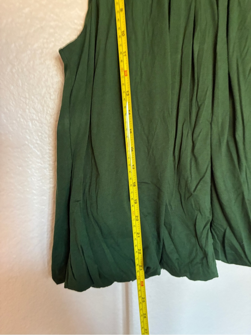 Madewell 100% Cotton Sleeveless Green Pleated Bubble Hem Top Forest Green Chic S - Picture 6 of 7